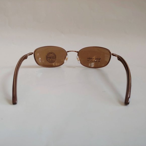 NWT True Vintage 90's Rectangle Metal Sport Sunglasses (S.Borwn) - Picture 3 of 4